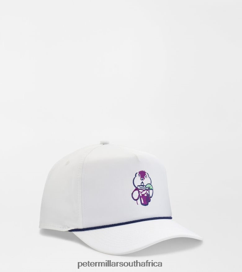 White Women Peter Millar Gopher Performance Rope Hat Accessories B62P4F263