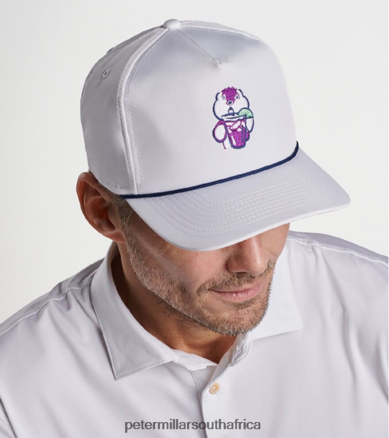 White Women Peter Millar Gopher Performance Rope Hat Accessories B62P4F263