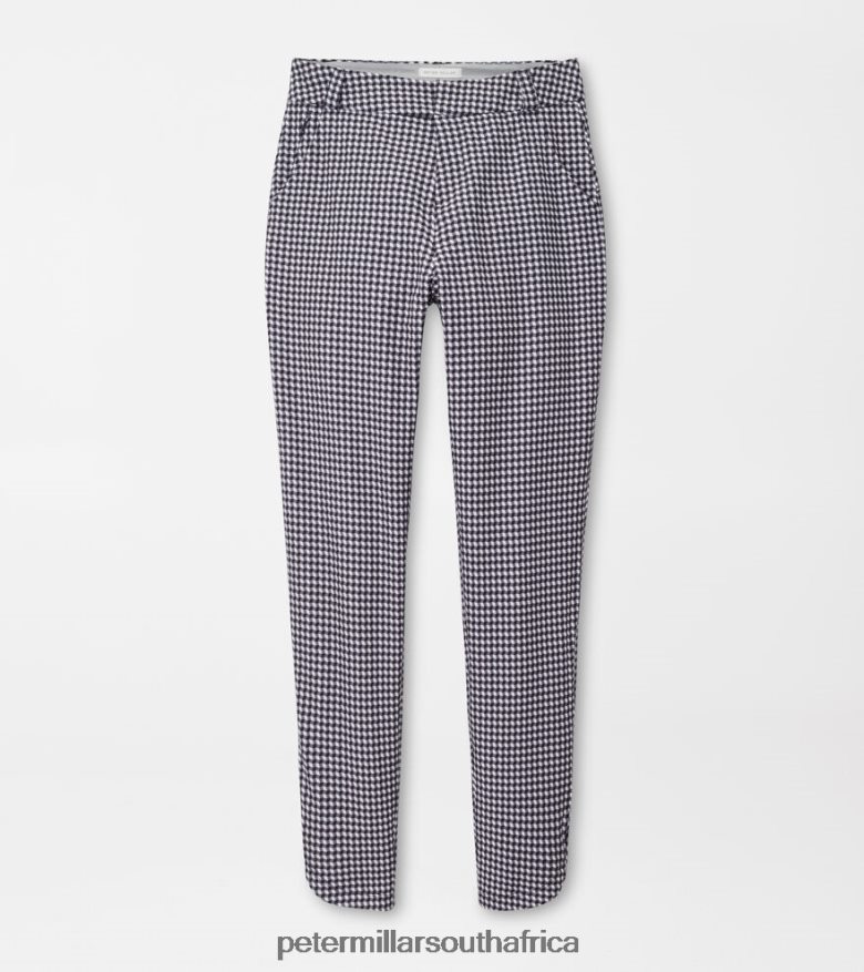 Black Women Peter Millar Surge Gingham Print Performance Ankle Pant Apparel B62P4F210