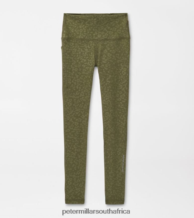 Dark Military Women Peter Millar Nova Performance Embossed 7/8 Legging Apparel B62P4F212