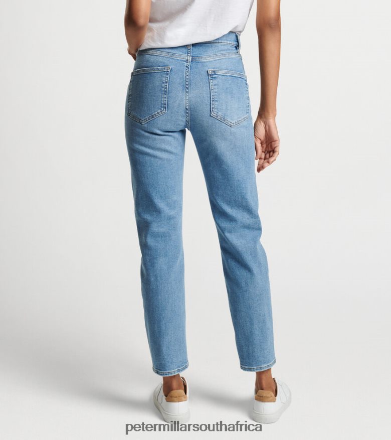 Light Indigo Women Peter Millar Williamson Straight Leg Crop Apparel B62P4F206