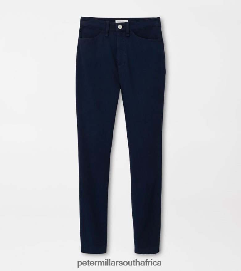Navy Women Peter Millar Karlie Stretch Sateen High Rise Pant Apparel B62P4F208