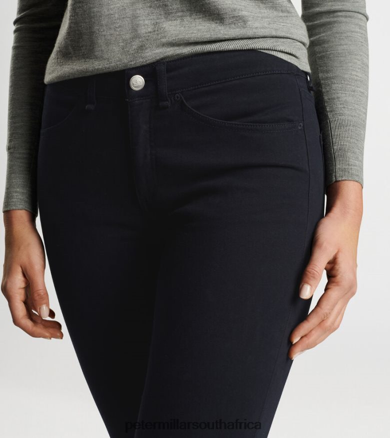 Navy Women Peter Millar Karlie Stretch Sateen Pant Apparel B62P4F204