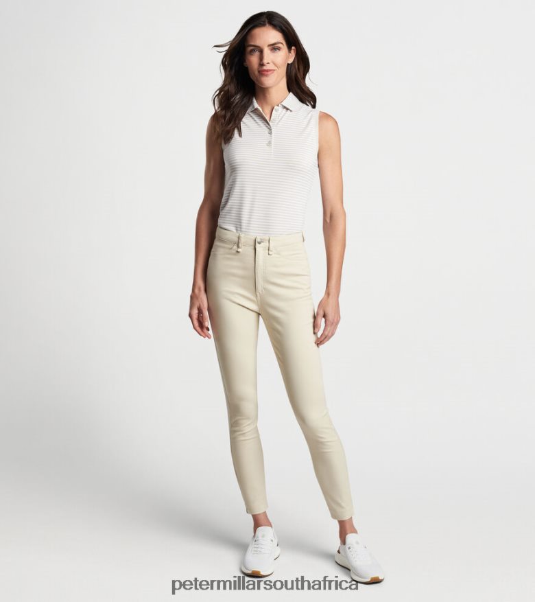 Stone Women Peter Millar Karlie Stretch Sateen High Rise Pant Apparel B62P4F209