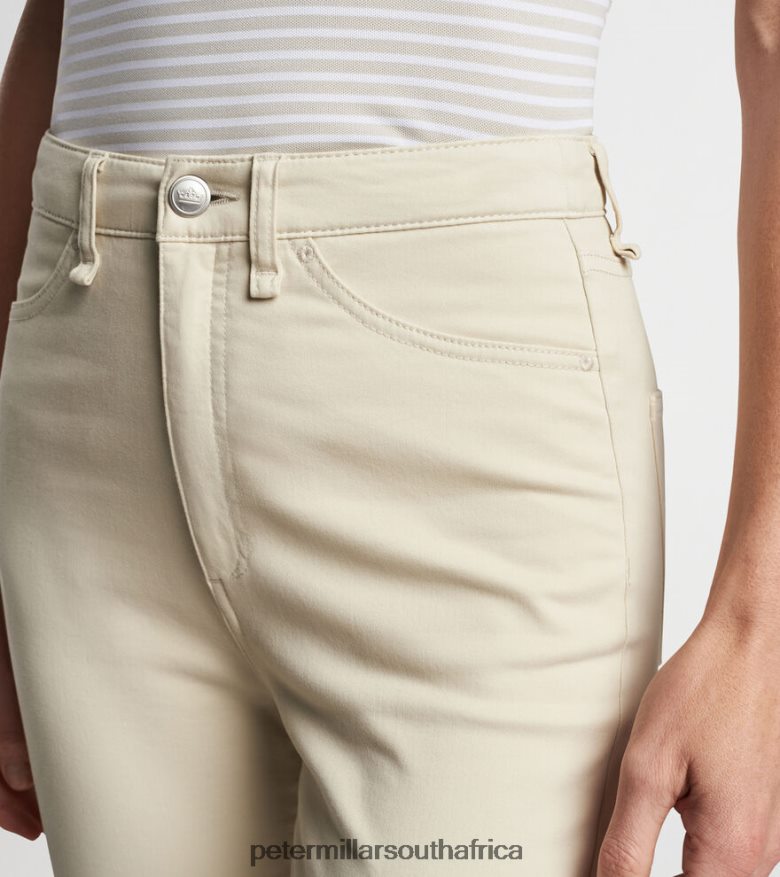 Stone Women Peter Millar Karlie Stretch Sateen High Rise Pant Apparel B62P4F209