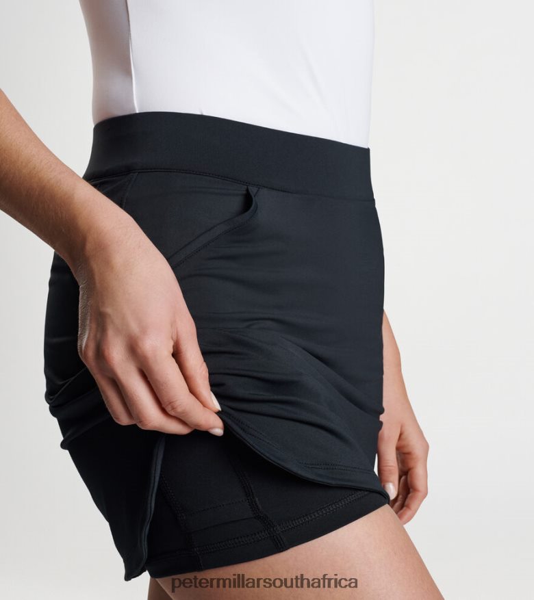 Black Women Peter Millar Alice Petal Hem Skort Apparel B62P4F182