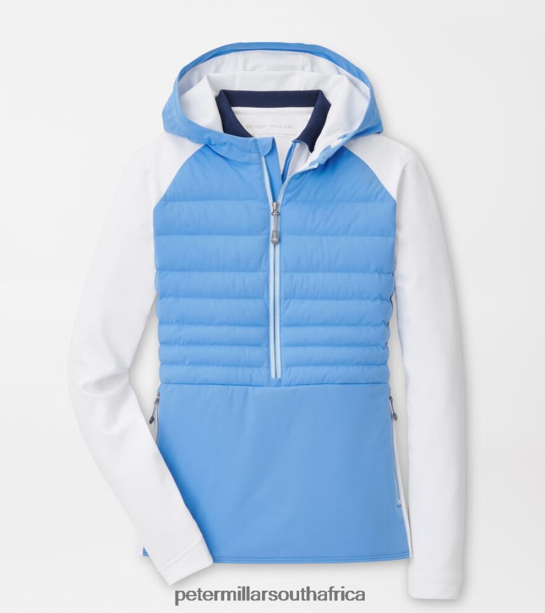 Bonnet/White Women Peter Millar Hooded Merge Jacket Apparel B62P4F151