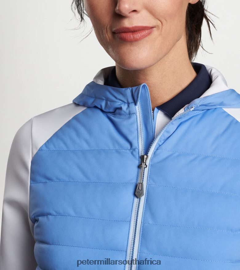 Bonnet/White Women Peter Millar Hooded Merge Jacket Apparel B62P4F151