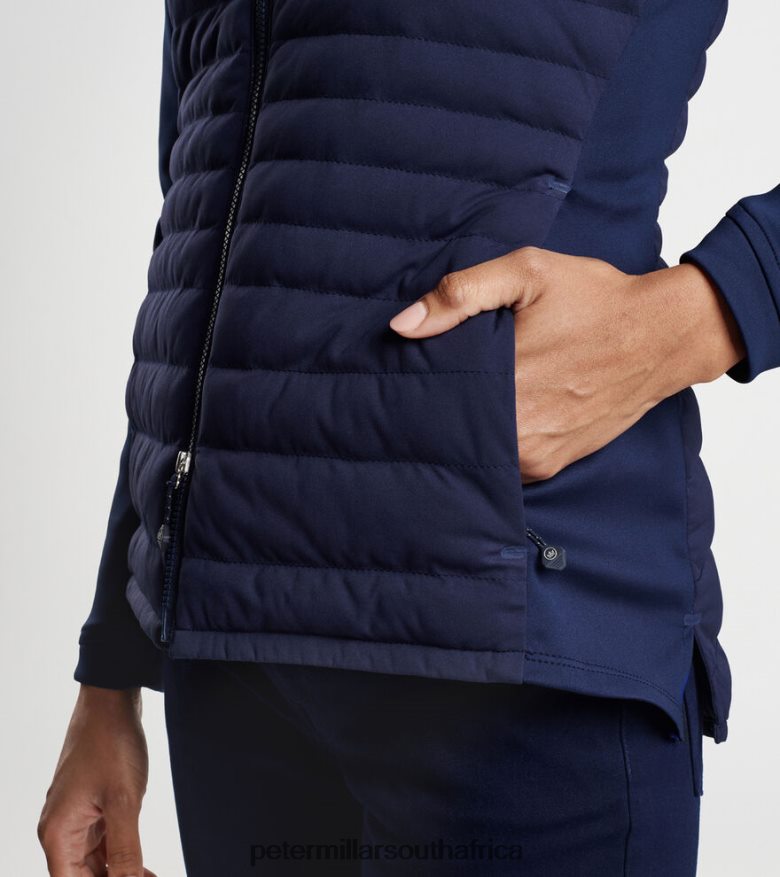 Navy Women Peter Millar Merge Hybrid Jacket Apparel B62P4F146