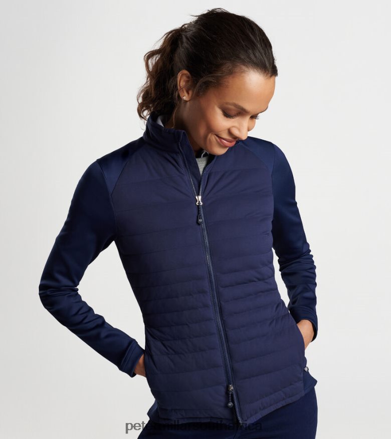 Navy Women Peter Millar Merge Hybrid Jacket Apparel B62P4F146