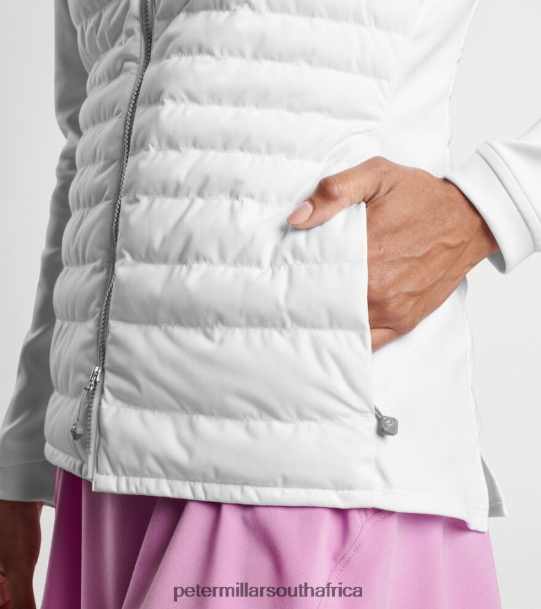 White Women Peter Millar Merge Hybrid Jacket Apparel B62P4F148
