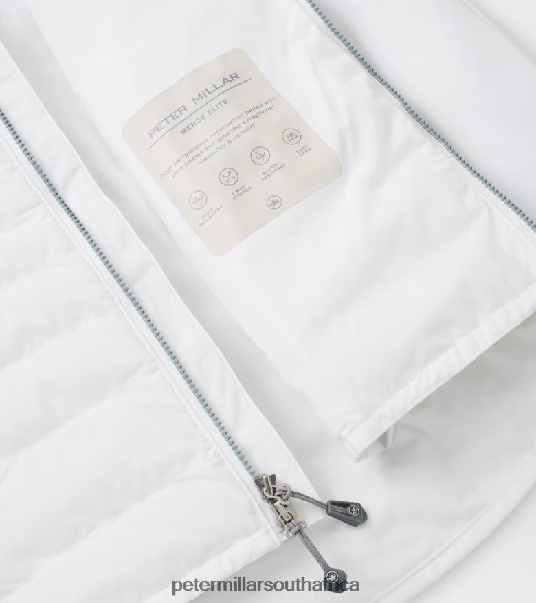 White Women Peter Millar Merge Hybrid Jacket Apparel B62P4F148