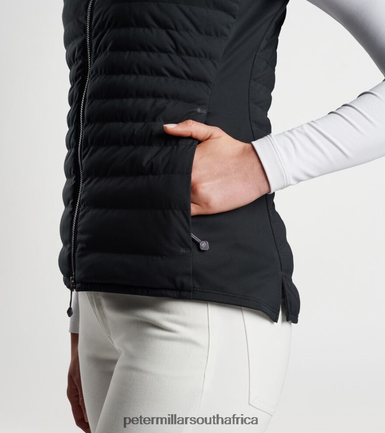 Black Women Peter Millar Fuse Hybrid Vest Apparel B62P4F165