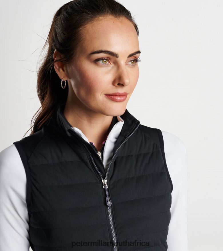 Black Women Peter Millar Fuse Hybrid Vest Apparel B62P4F165