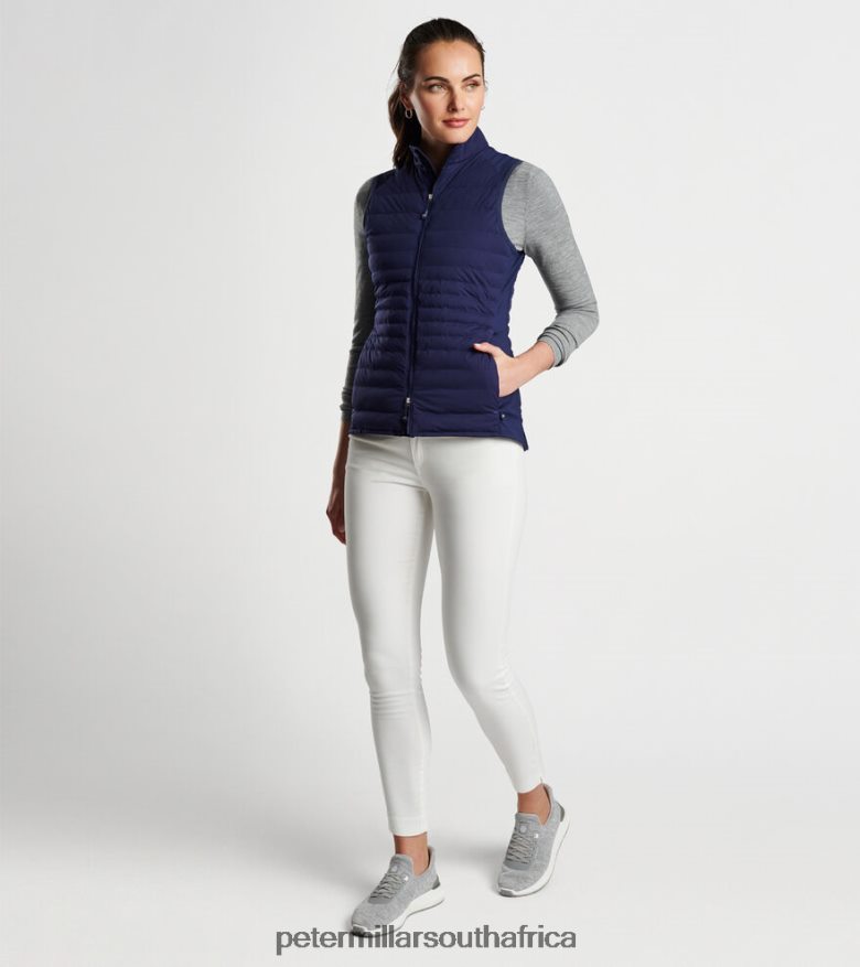 Navy Women Peter Millar Fuse Hybrid Vest Apparel B62P4F166