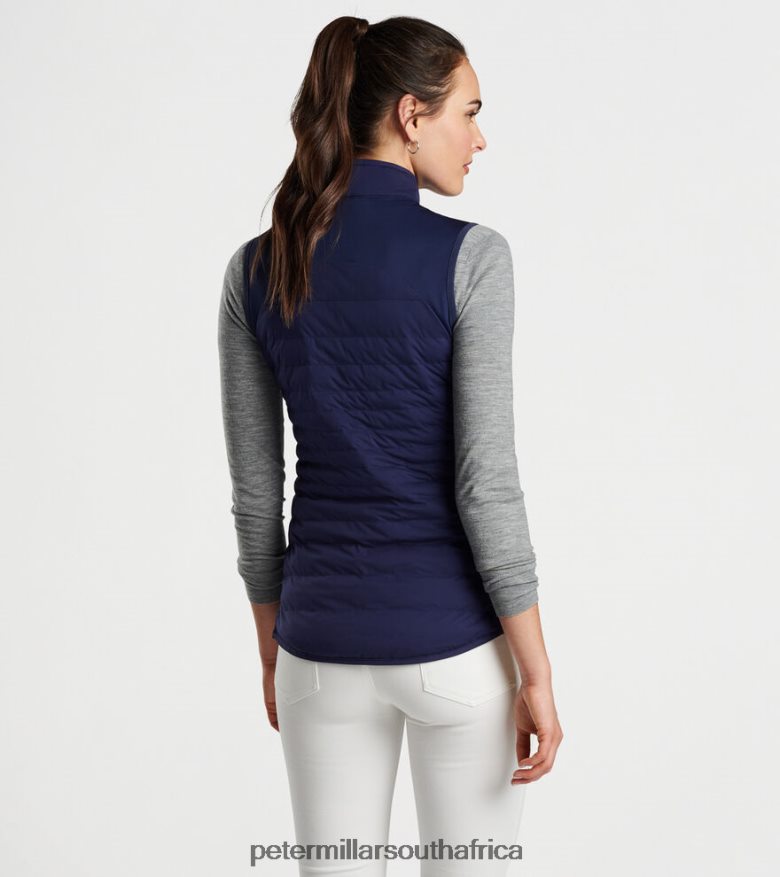 Navy Women Peter Millar Fuse Hybrid Vest Apparel B62P4F166
