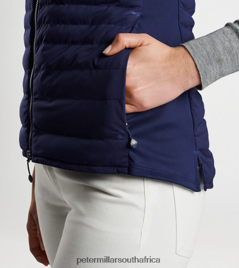 Navy Women Peter Millar Fuse Hybrid Vest Apparel B62P4F166