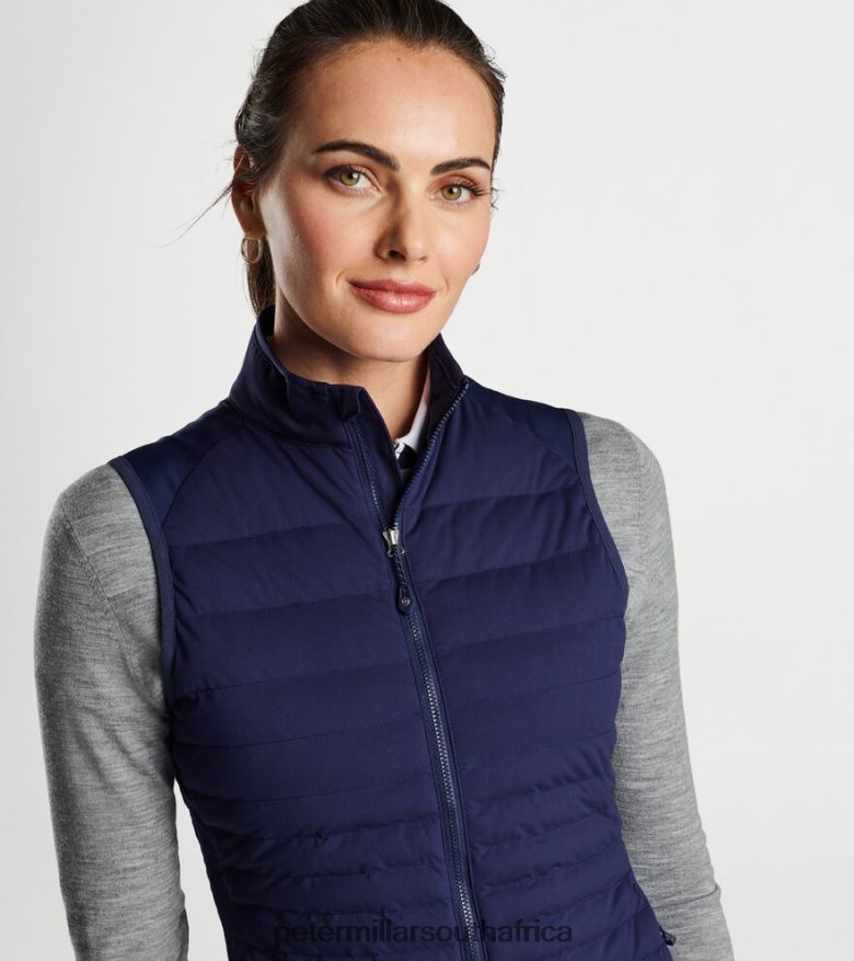 Navy Women Peter Millar Fuse Hybrid Vest Apparel B62P4F166