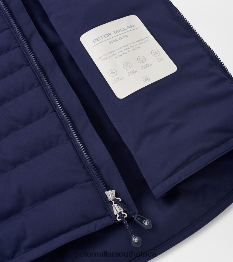 Navy Women Peter Millar Fuse Hybrid Vest Apparel B62P4F166