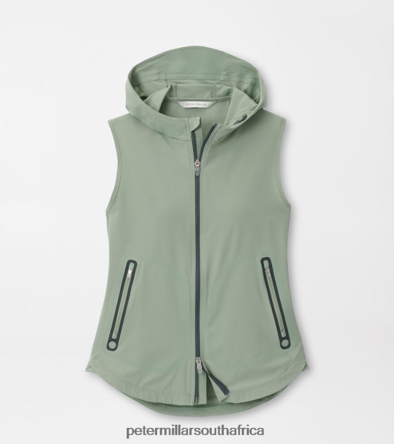 Thyme Women Peter Millar Flex Adapt Full-Zip Hooded Vest Apparel B62P4F164