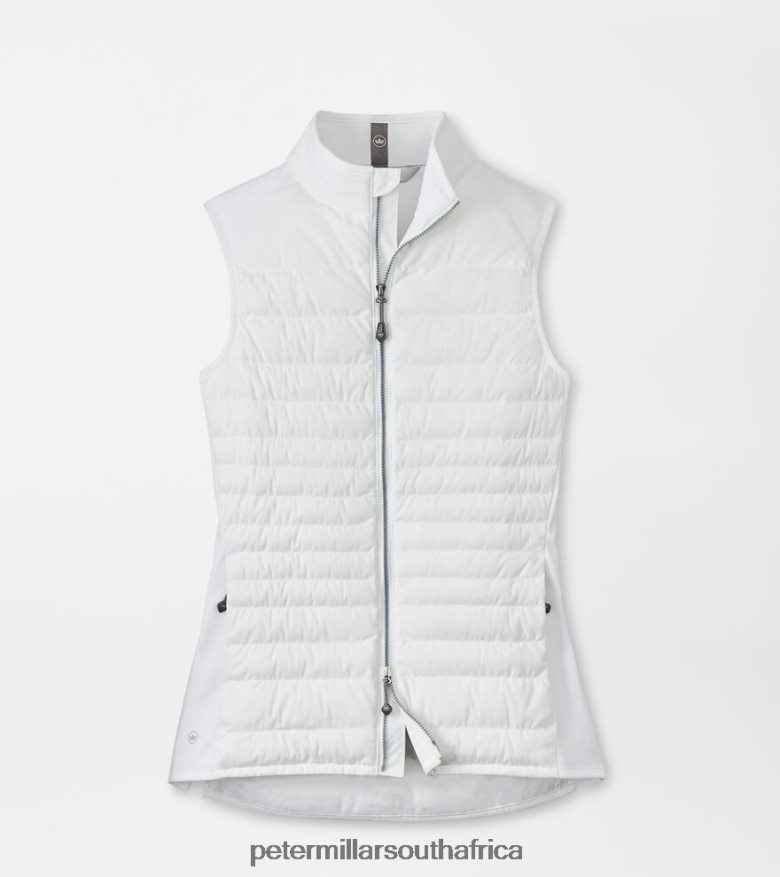 White Women Peter Millar Fuse Hybrid Vest Apparel B62P4F167