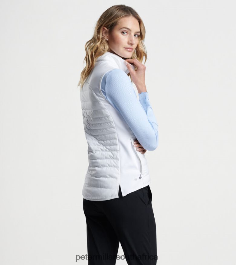 White Women Peter Millar Fuse Hybrid Vest Apparel B62P4F167