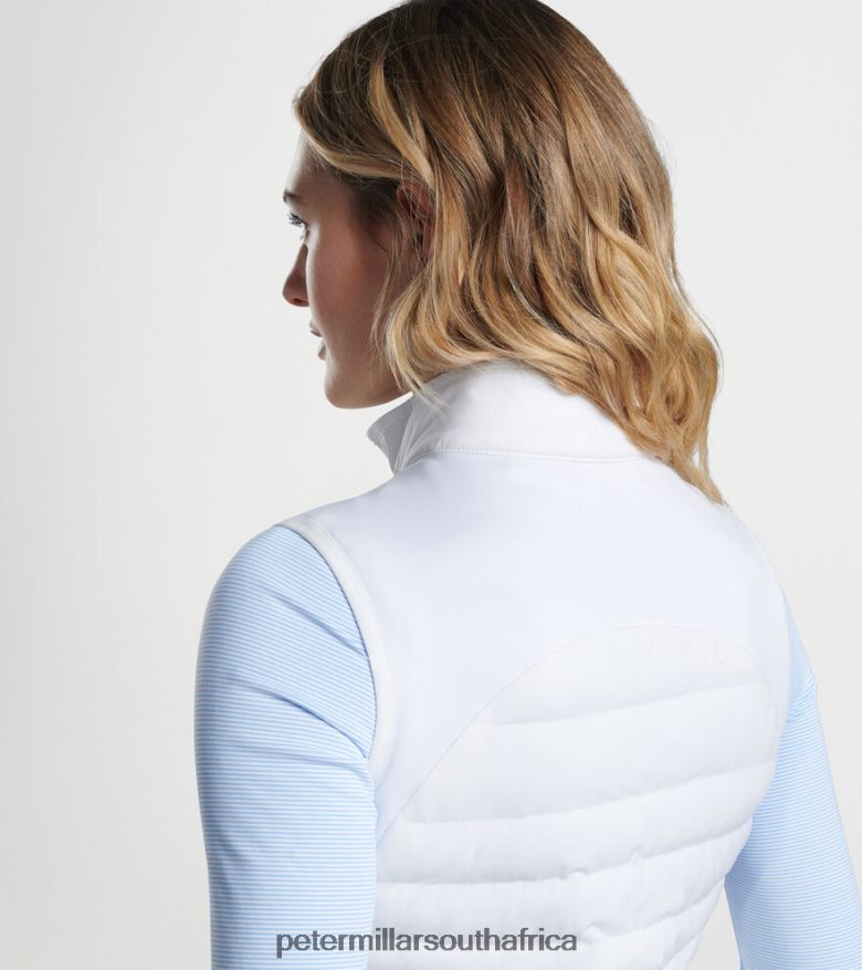 White Women Peter Millar Fuse Hybrid Vest Apparel B62P4F167