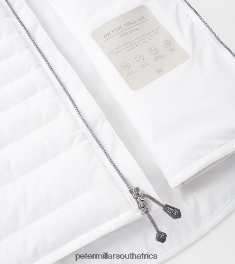 White Women Peter Millar Fuse Hybrid Vest Apparel B62P4F167