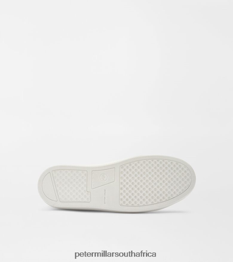 White Women Peter Millar Vantage Pebble Grain Sneaker Footwear B62P4F227