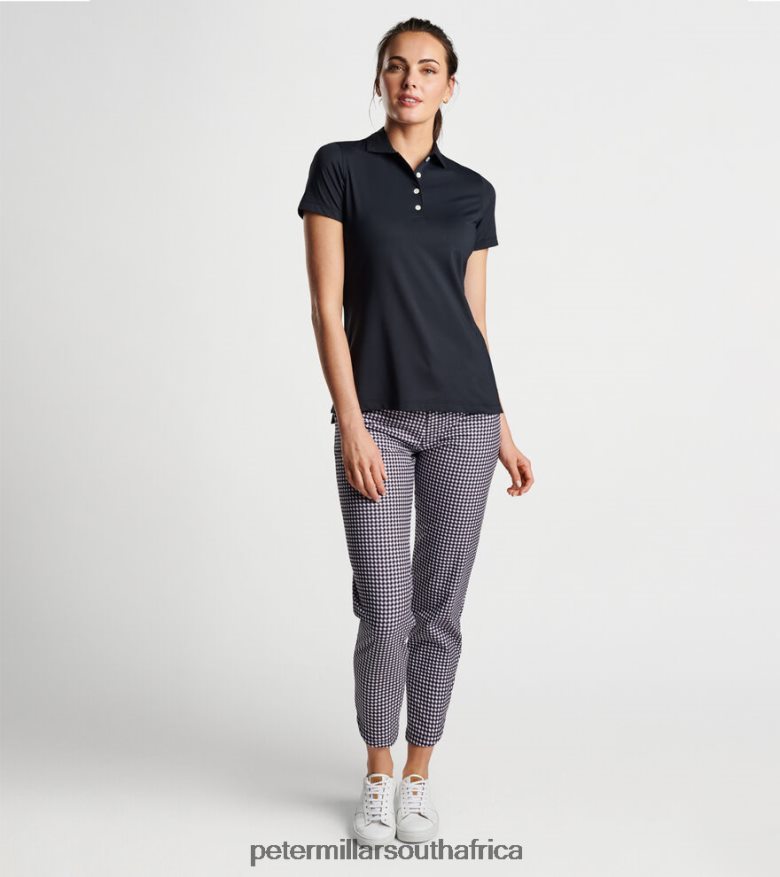 Black Women Peter Millar Button Polo Apparel B62P4F23