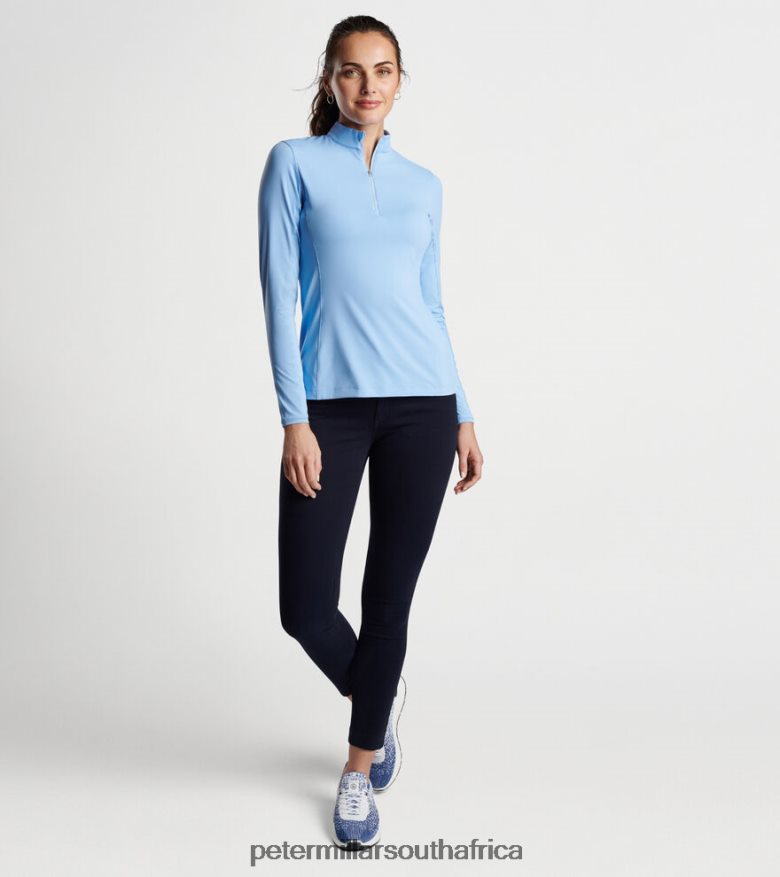 Blue Women Peter Millar Lightweight Sun Shirt Apparel B62P4F38