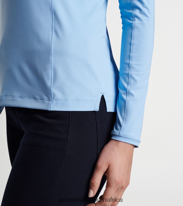 Blue Women Peter Millar Lightweight Sun Shirt Apparel B62P4F38