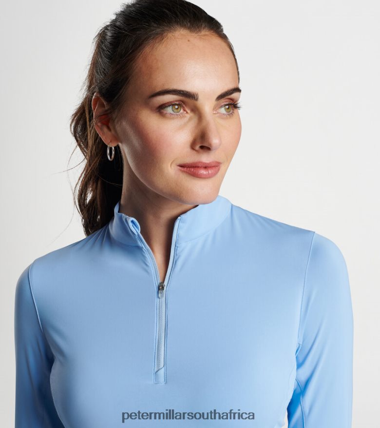 Blue Women Peter Millar Lightweight Sun Shirt Apparel B62P4F38