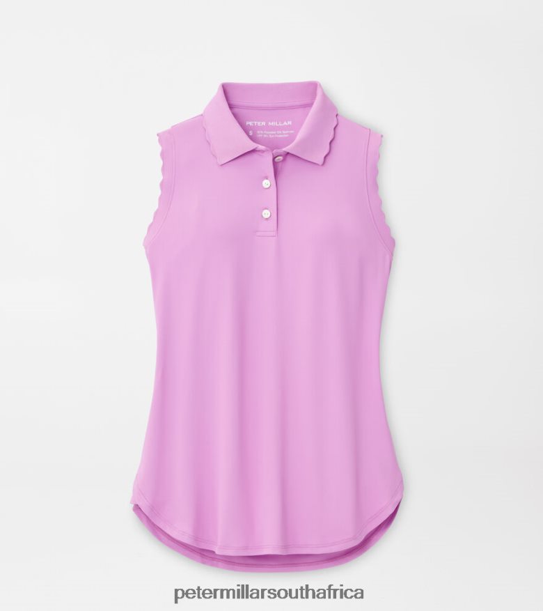 Lilac Blossom Women Peter Millar Opal Stretch Jersey Polo Apparel B62P4F12