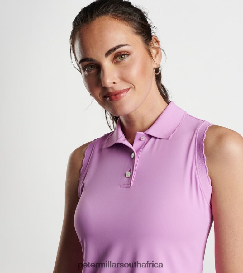 Lilac Blossom Women Peter Millar Opal Stretch Jersey Polo Apparel B62P4F12