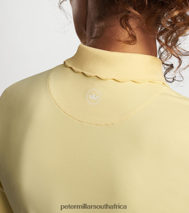 Morning Sun Women Peter Millar Opal Long-Sleeve Stretch Jersey Polo Apparel B62P4F74