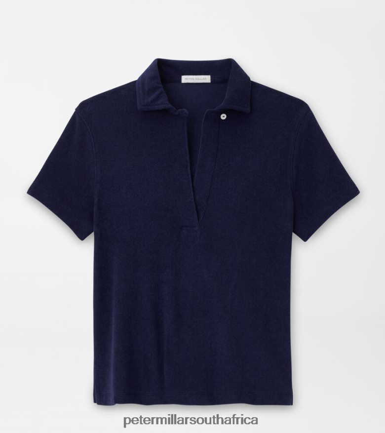 Navy Women Peter Millar Elle Terry Polo Apparel B62P4F50