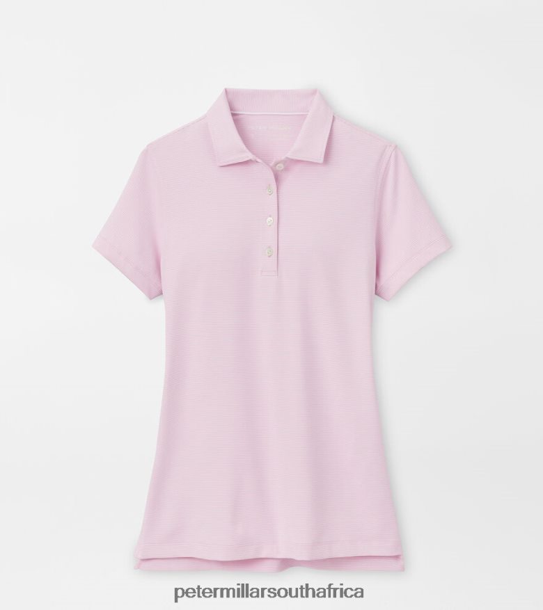 Palmer Pink Women Peter Millar Jubilee Button Polo Apparel B62P4F76