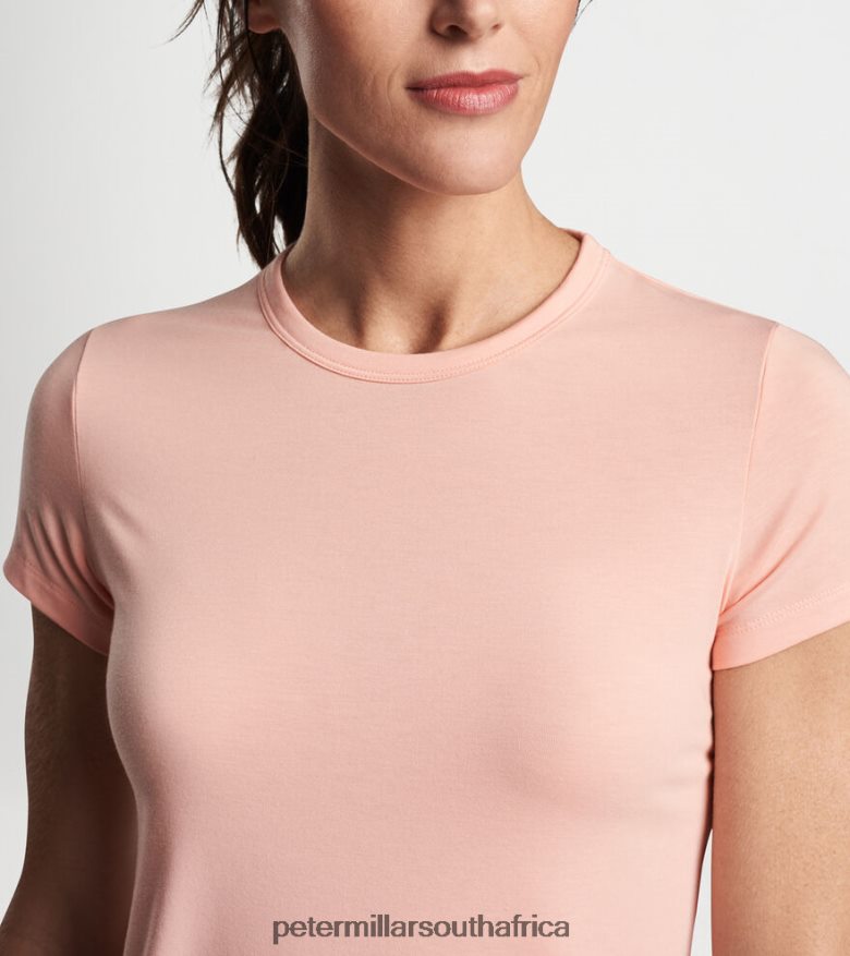 Pink Moon Women Peter Millar Vinyasa Performance T-Shirt Apparel B62P4F53