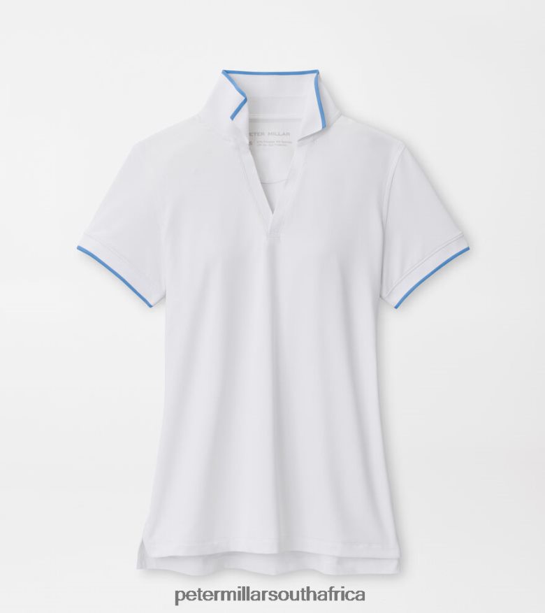 White/Bonnet Women Peter Millar Betty Drop V Polo Apparel B62P4F45