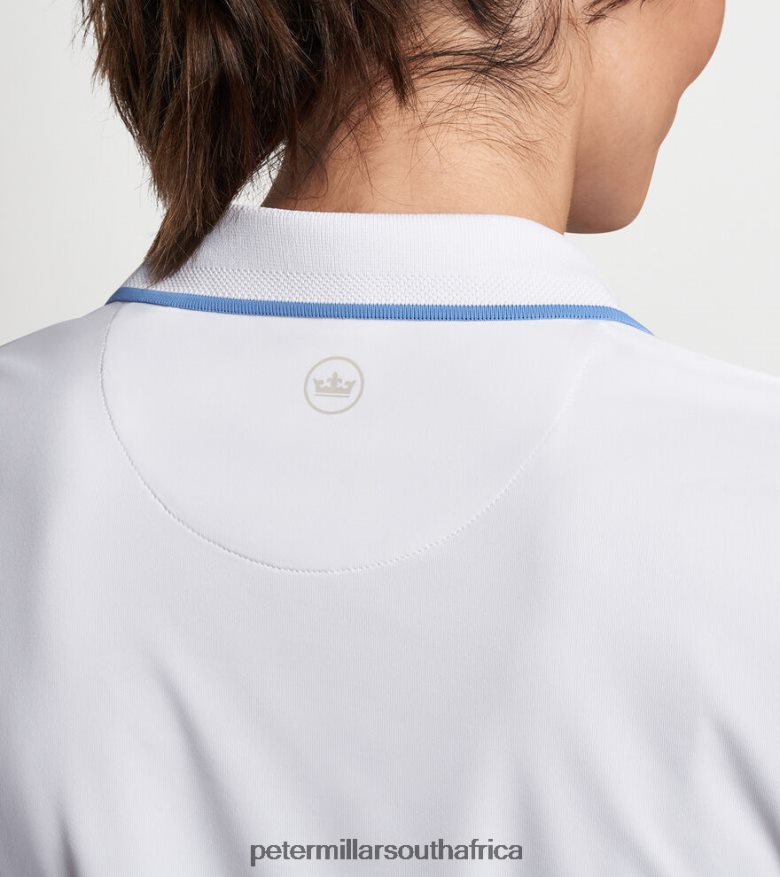 White/Bonnet Women Peter Millar Betty Drop V Polo Apparel B62P4F45