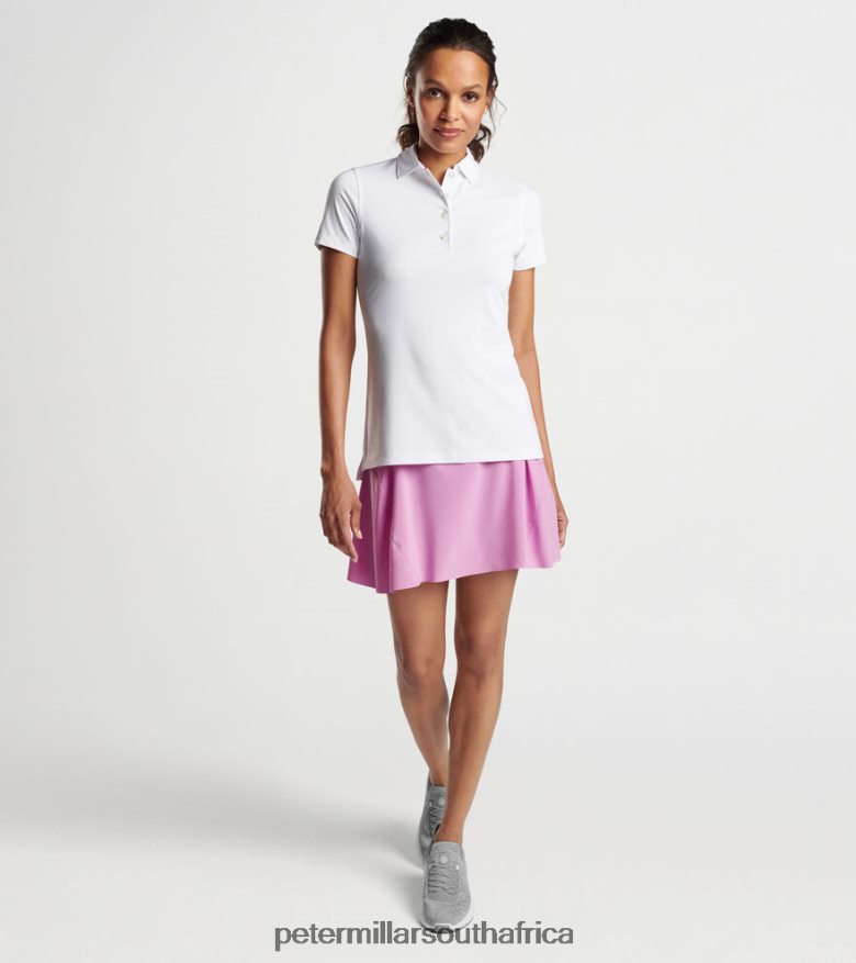 White Women Peter Millar Button Polo Apparel B62P4F27