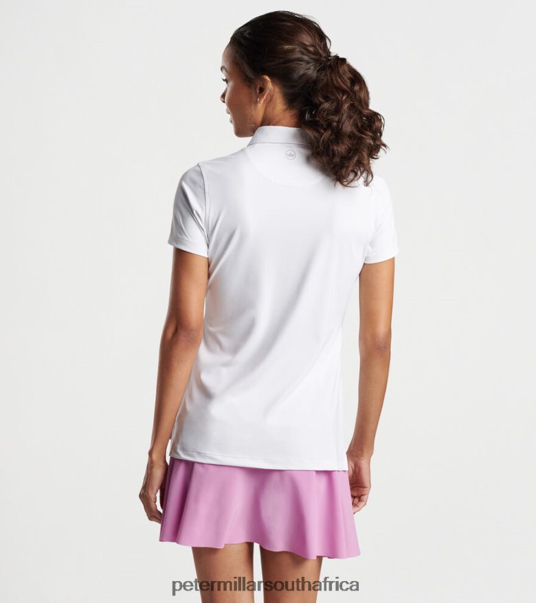 White Women Peter Millar Button Polo Apparel B62P4F27
