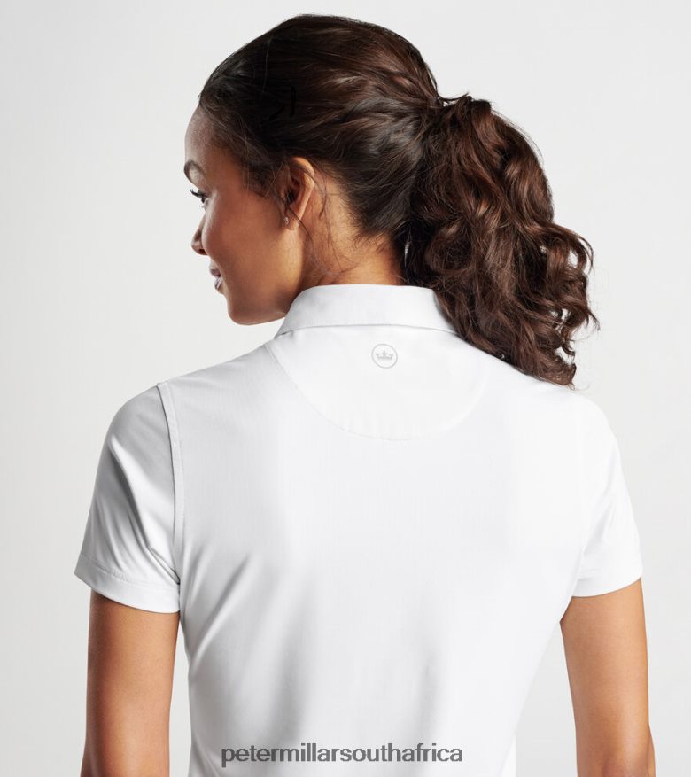 White Women Peter Millar Button Polo Apparel B62P4F27