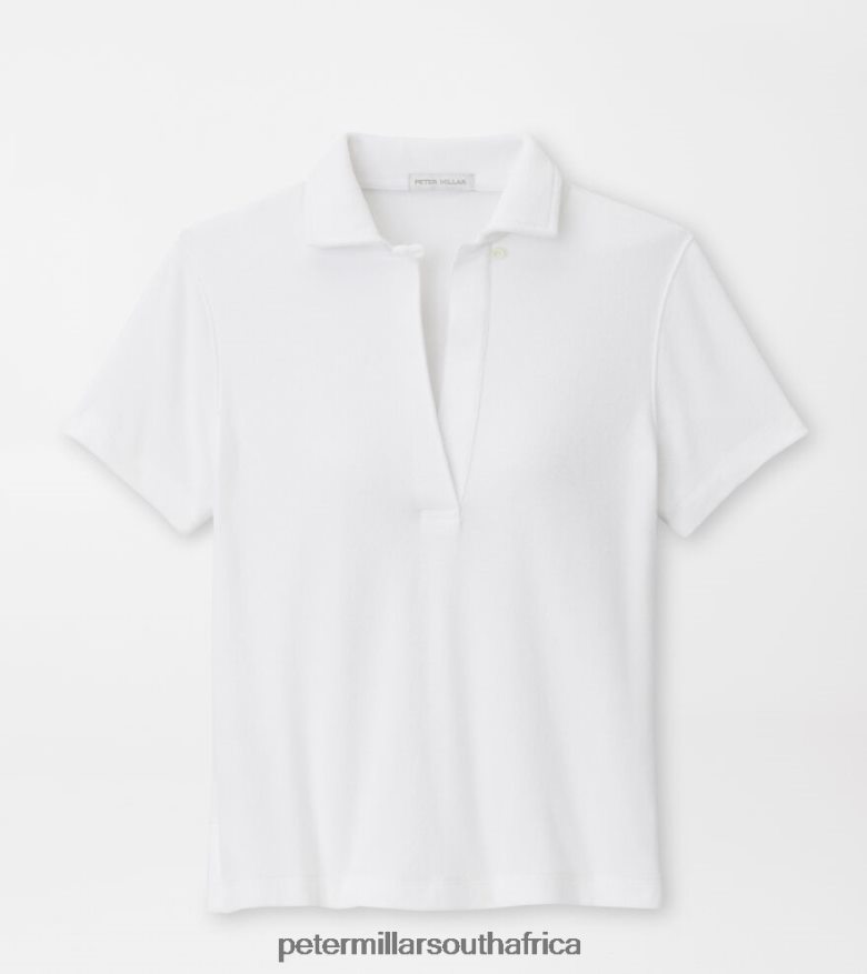 White Women Peter Millar Elle Terry Polo Apparel B62P4F51