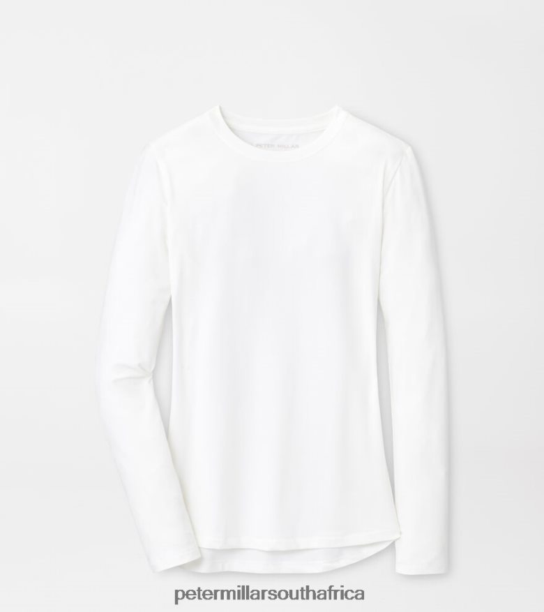 White Women Peter Millar Lunar Long-Sleeve Performance Tee Apparel B62P4F64