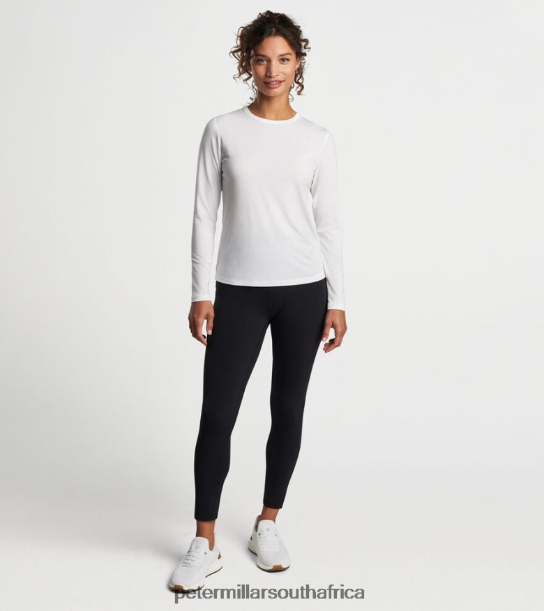 White Women Peter Millar Vinyasa Performance Long-Sleeve T-Shirt Apparel B62P4F68