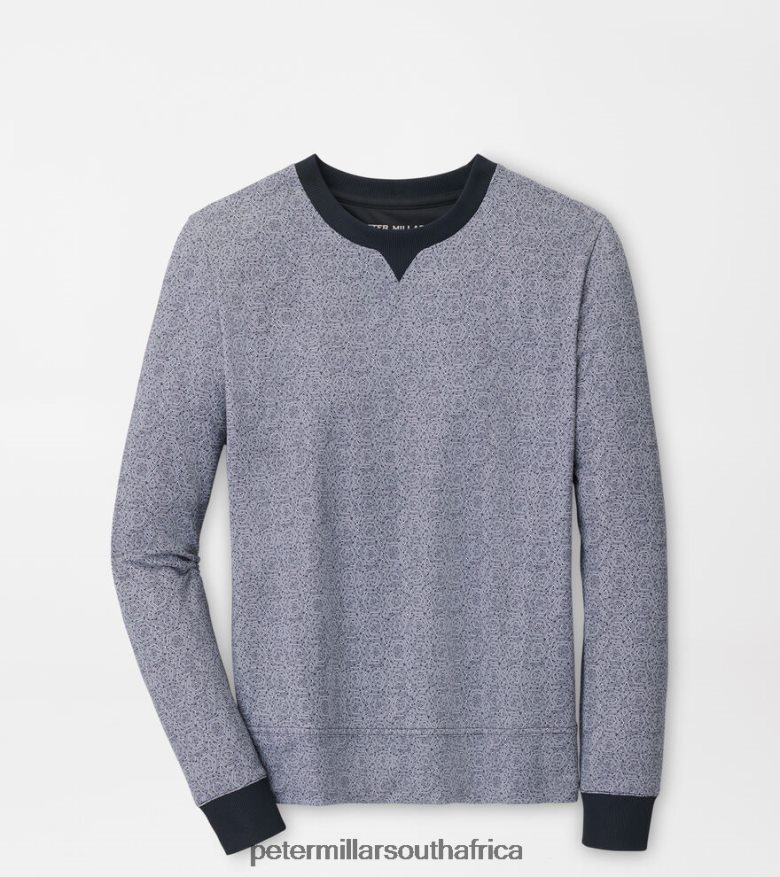 Black Women Peter Millar Hexagons Print Birdie Sport Sweatshirt Apparel B62P4F143