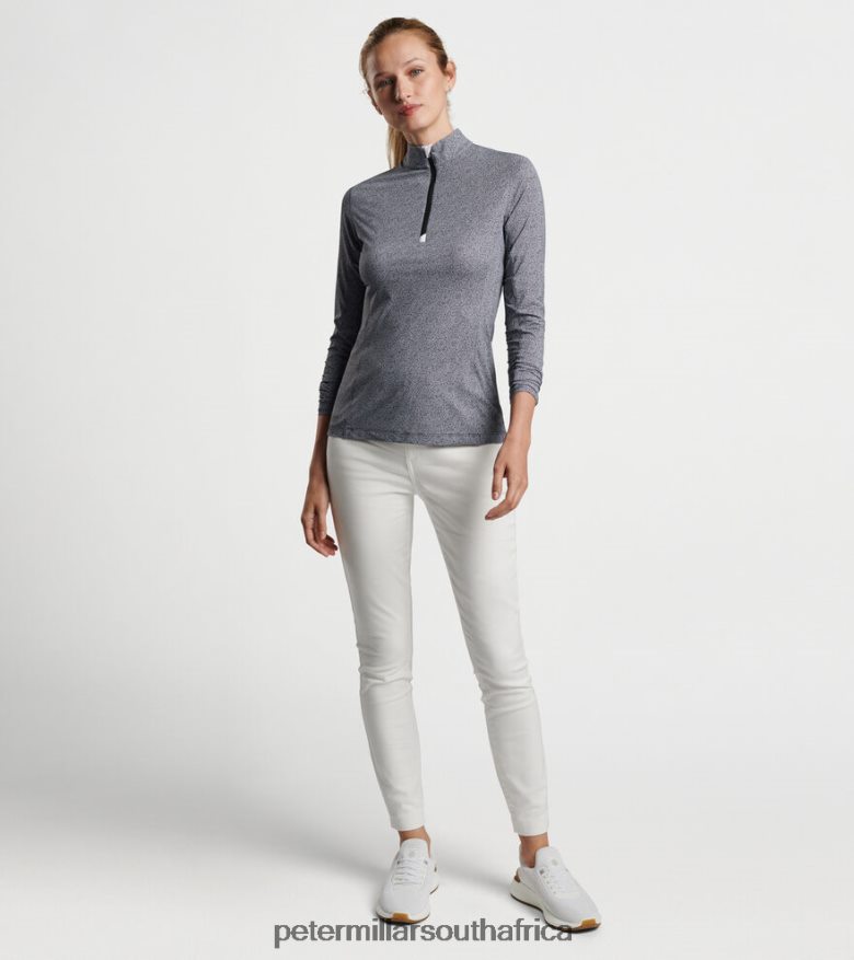 Black Women Peter Millar Hexagons Print Sun Shirt Apparel B62P4F141