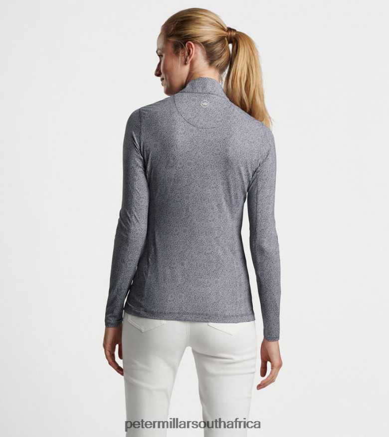 Black Women Peter Millar Hexagons Print Sun Shirt Apparel B62P4F141